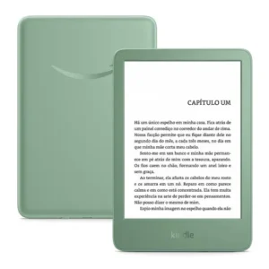 Kindle 16 GB (Última geração) - Leve e compacto, com tela antirreflexo, trocas de página mais rápidas, luz frontal ajustável e bateria de longa duração - Cor Verde